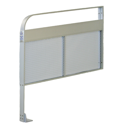 CE-810-E-615 Narrow Push Plate - Mesh Panel - Aluminum Guide Rail