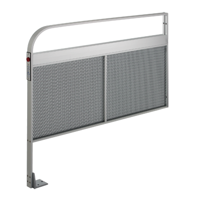CE-810-E-655 Push Button - Mesh Panel - Aluminum Guide Rail
