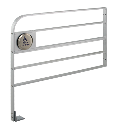 CE-810-H-605 Push Plate - Horizontal Bar - Aluminum Guide Rail