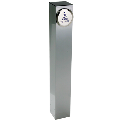 CE-916 6" Square Push Plate Bollard